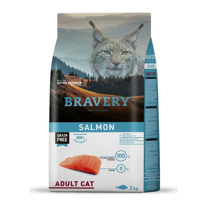 Bravery Salmón (Salmon) — Gato adulto — 2 kg