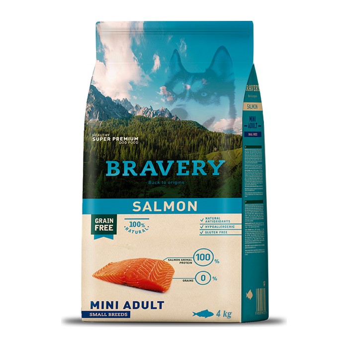 Bravery Salmón (Salmon) — Adulto mini y razas pequeñas — 7 kg