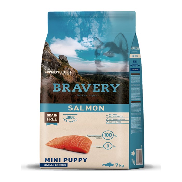 Bravery Salmón (Salmon) — Cachorro mini y razas pequeñas — 7 kg
