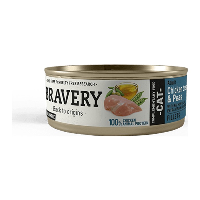 Bravery Chicken & Peas (lata) Adult