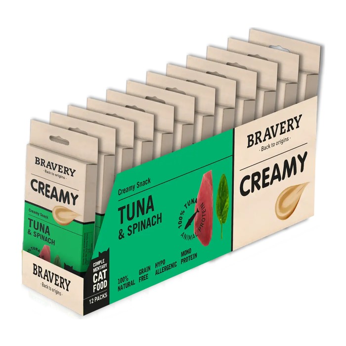 Bravery Creamy Tuna & Spinach (snack cremoso)