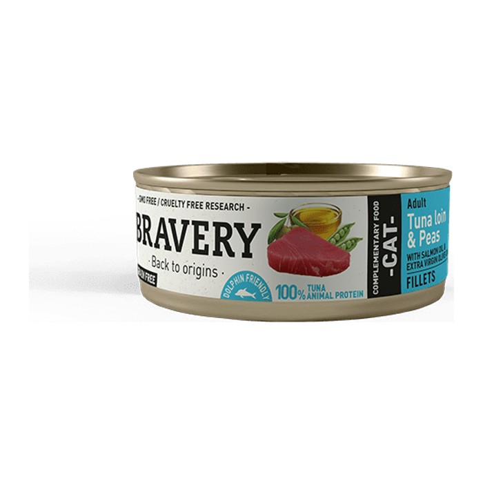 Bravery Tuna Loin & Peas (lata) Adult