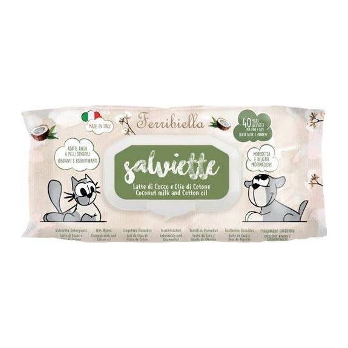 Toallitas Humedas Coco Y Algodon 40PZ