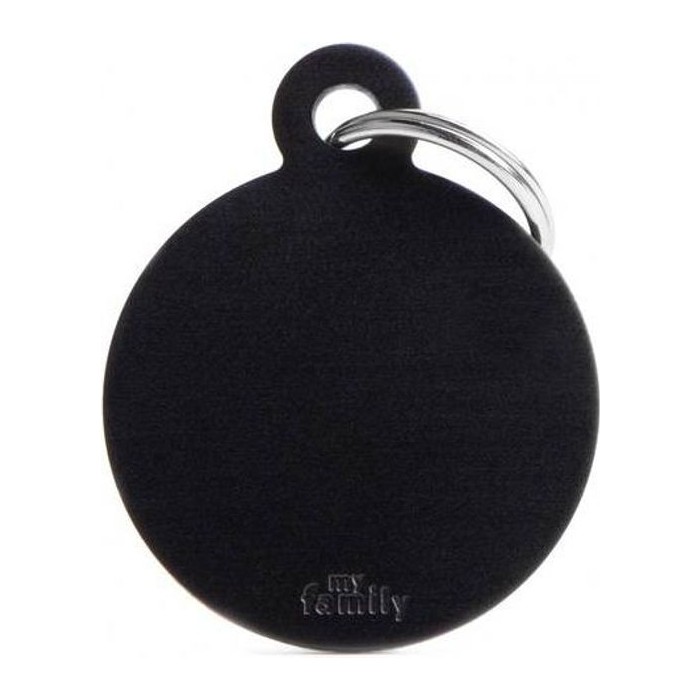 Chapa redonda Grande Aluminio Negro