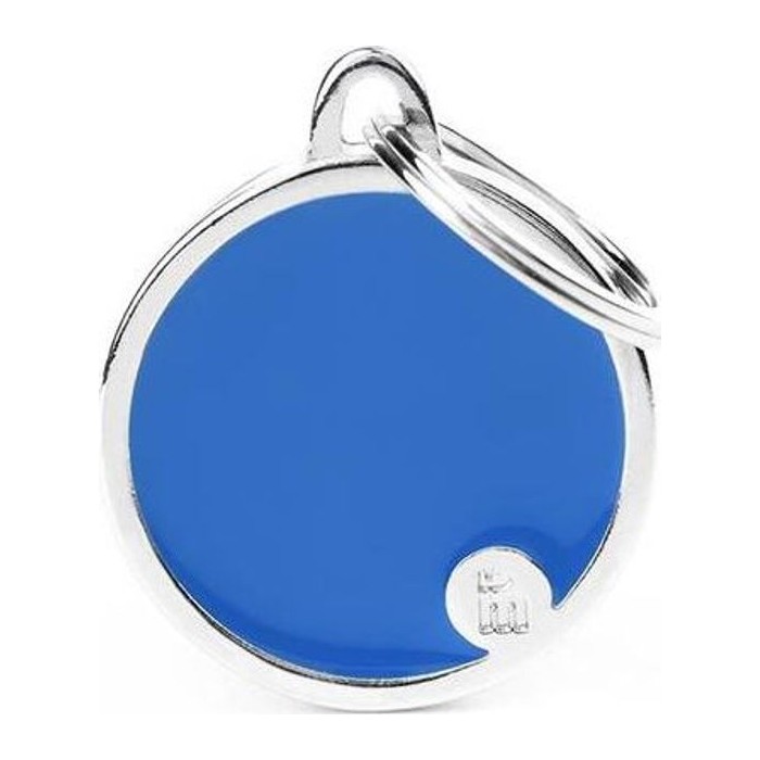 Chapa redonda M Azul Basic Handmade