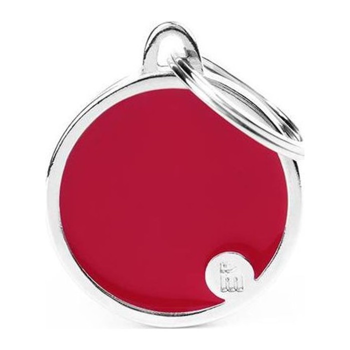 Chapa redonda M Rojo Basic Handmade