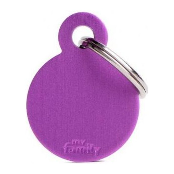 Chapa Círculo Pequeño Aluminio Morado