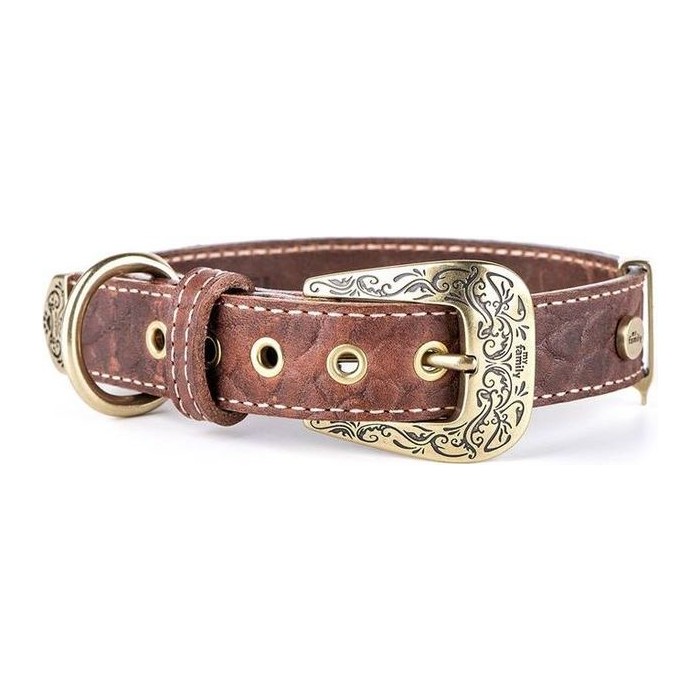 Collar 35/41-2,2 CM Cuero Marron EL Paso