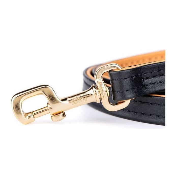 Correa Cuero Negro Y Ocre S - 1,6/110 CM Hermitage