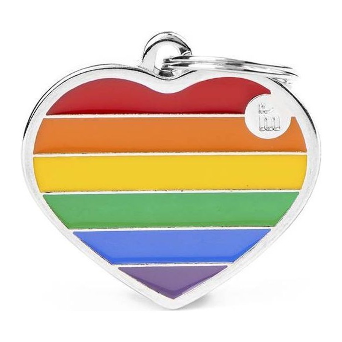 Chapa corazón L Rainbow Collection
