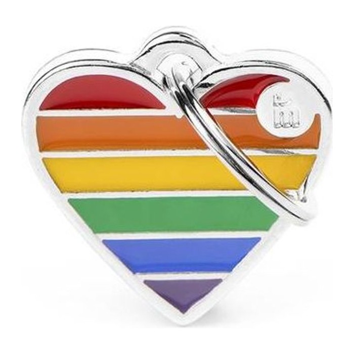 Chapa corazón S Rainbow Collection