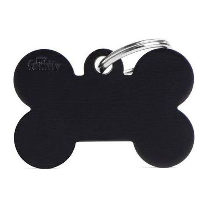 Chapa hueso Grande Aluminio Negro