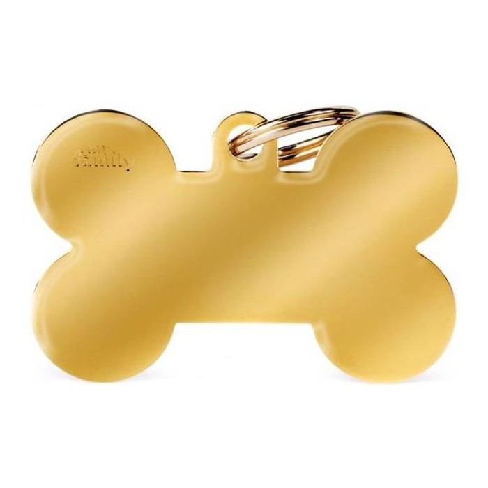Chapa hueso XL latón Dorato