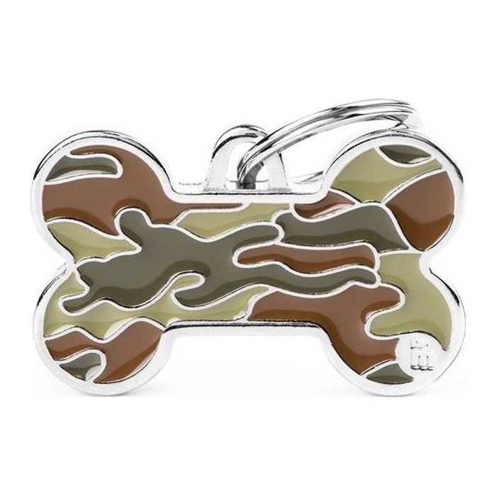 Chapa hueso L Camouflage Verde Style Collection