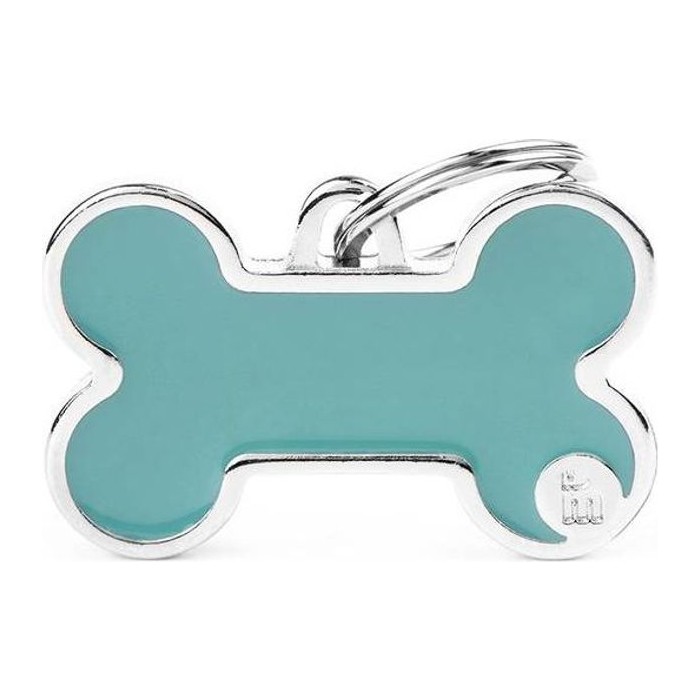 Chapa hueso L Logo celeste Basic Handmade