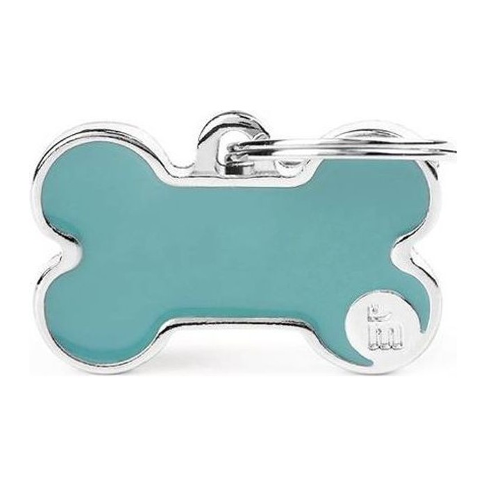 Chapa hueso S celeste Basic Handmade
