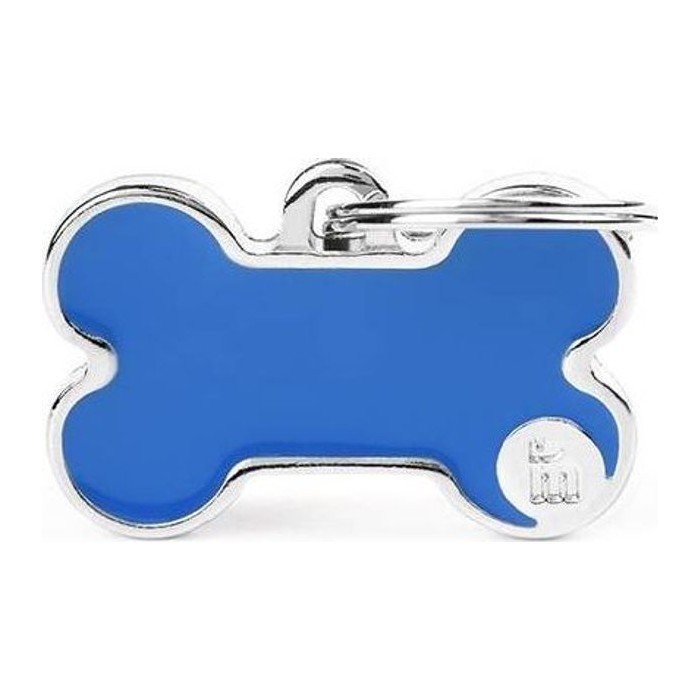 Chapa hueso S Azul Basic Handmade