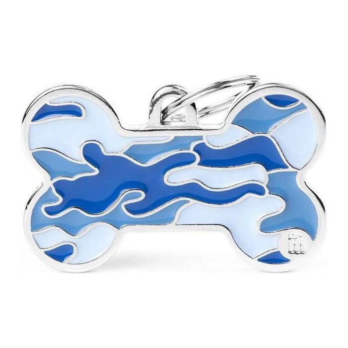 Chapa hueso XL Camouflage Azul Style Collection