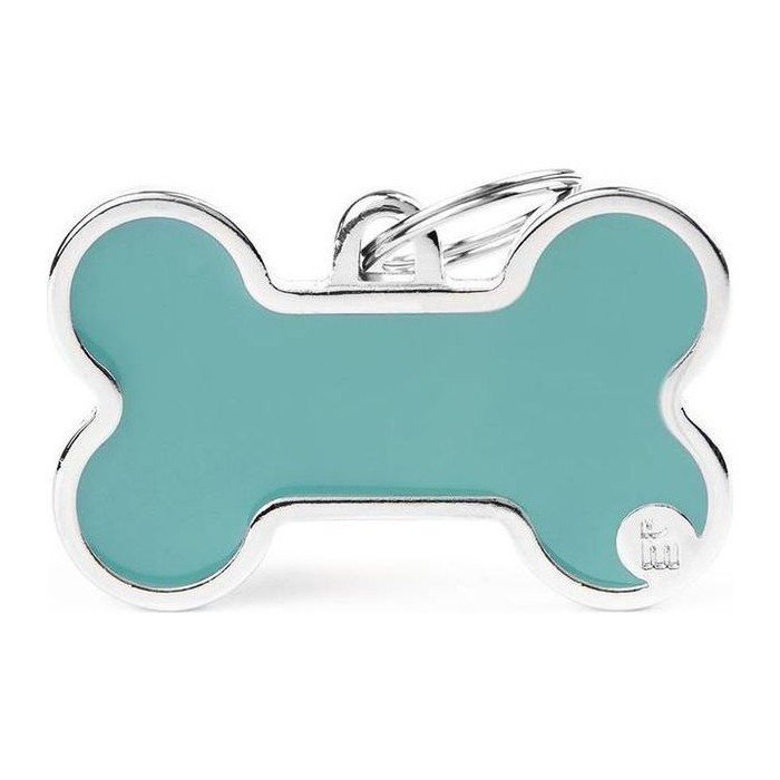Chapa hueso XL Logo celeste Basic Handmade