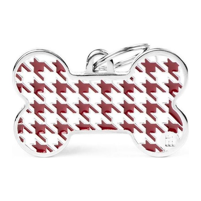 Chapa hueso XL Pied A Poule Rojo Style Collection