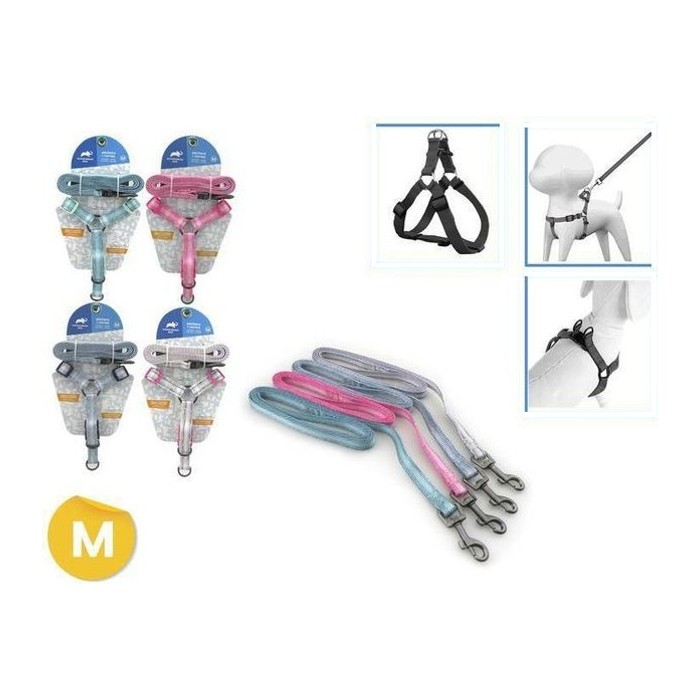Arnés + Correa para mascotas M 1.5CM X 35-50CM / 1.5CM X 120CM (variante 8)
