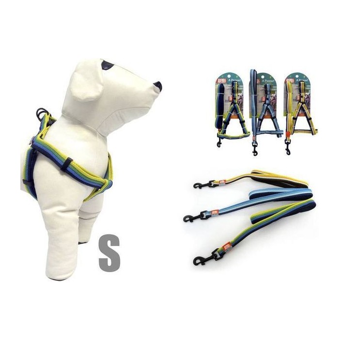 Arnes + Correa para mascotas Pequeño 1.5 CM / 5/8"X5'