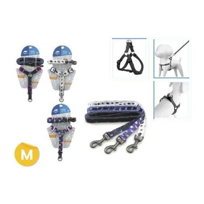 Arnes + Correa para Mascotas SET (M) 5/8*10-14* 5/8*4FT (variante 3)