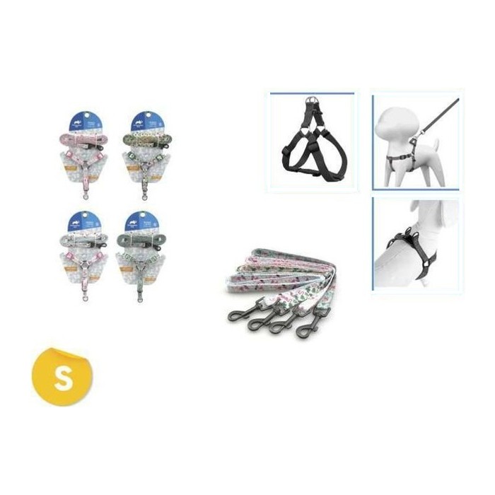 Arnes + Correa para Mascotas SET (S) 3/8*10-14* 3/8*4FT (variante 4)