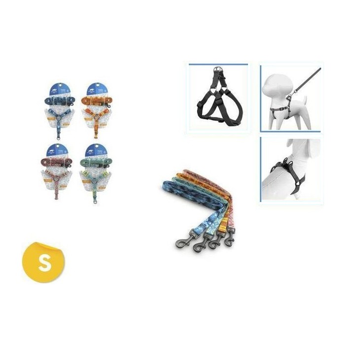 Arnes + Correa para Mascotas SET (S) 3/8*10-14* 3/8*4FT (variante 5)