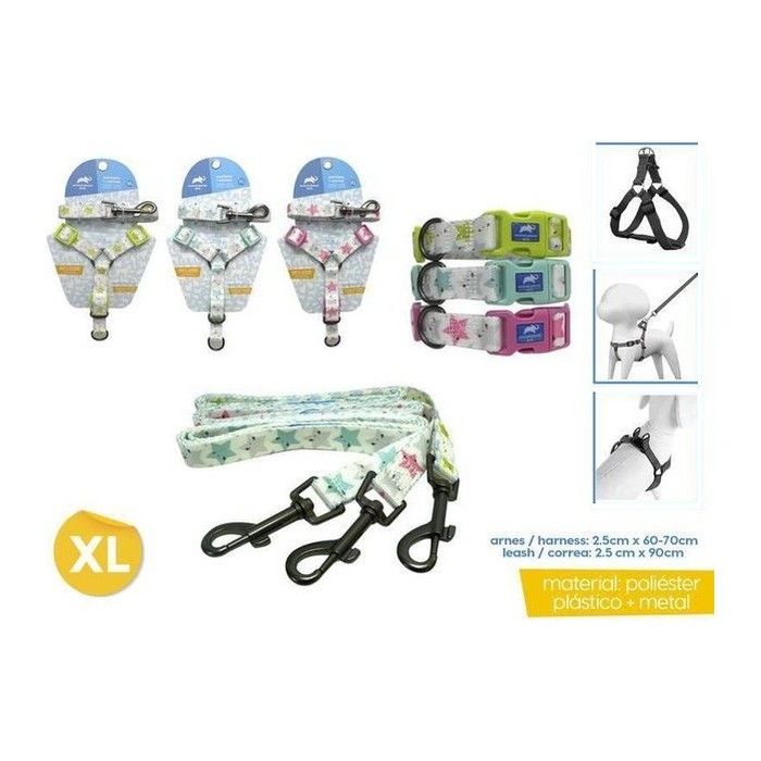 Arnés + Correa para mascotas (XL) 2.5CM X 60-70CM / 2.5CM X 90CM (variante 6)
