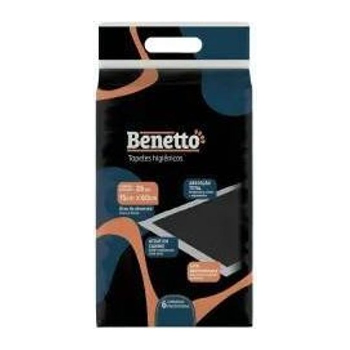 Paños Higiénicos Benetto 55CMX60CM Carbón ACT.