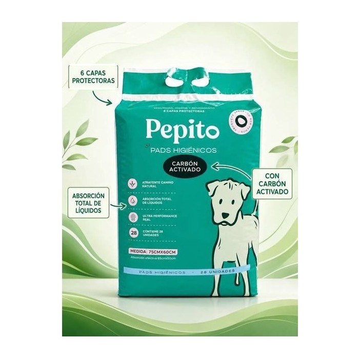 Pads Pepito 28UN 75X60 - Carbon