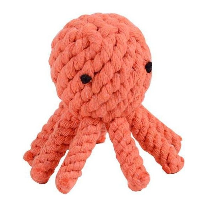 Pulpo Naranja Cuerda DE Algodón 10*6.6