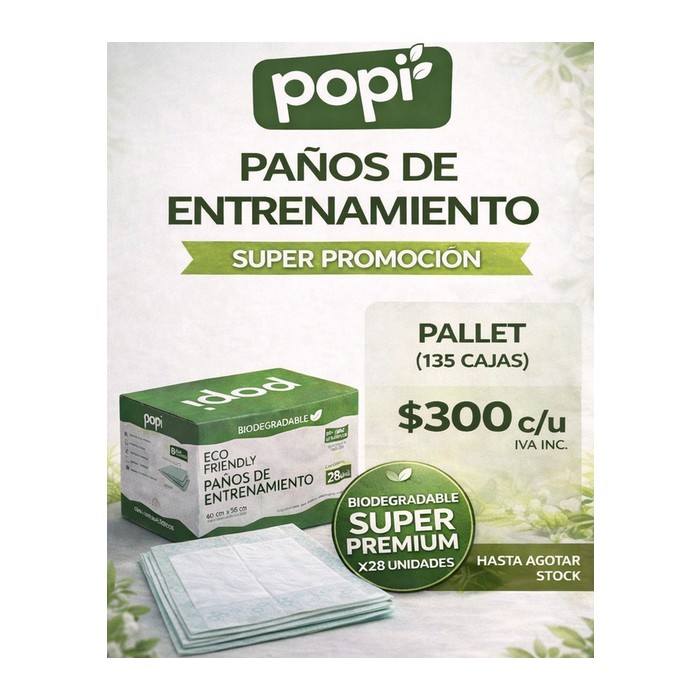 Paños de entrenamiento (Pallet 135 cajas)