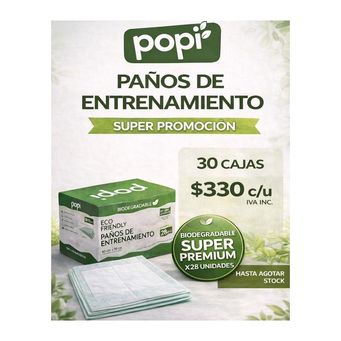 Paños de entrenamiento (Promo 30 cajas)