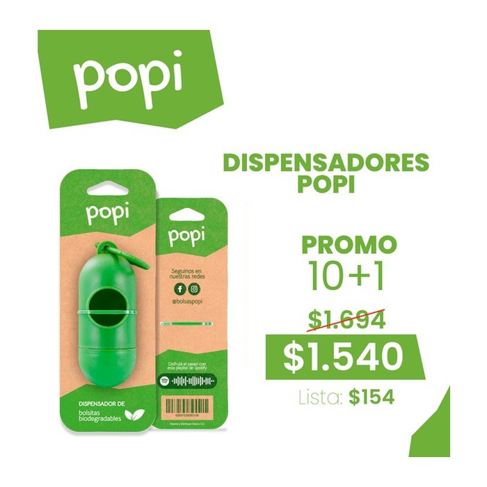 Z Dispensador de Bolsas Popi 10 + 1