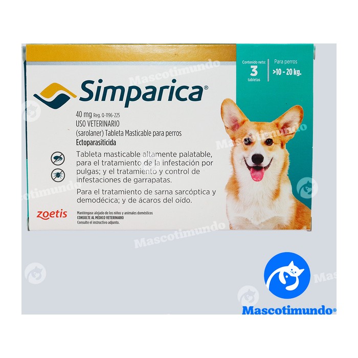 Simparica 40mg (10-20kg) - ServiVet