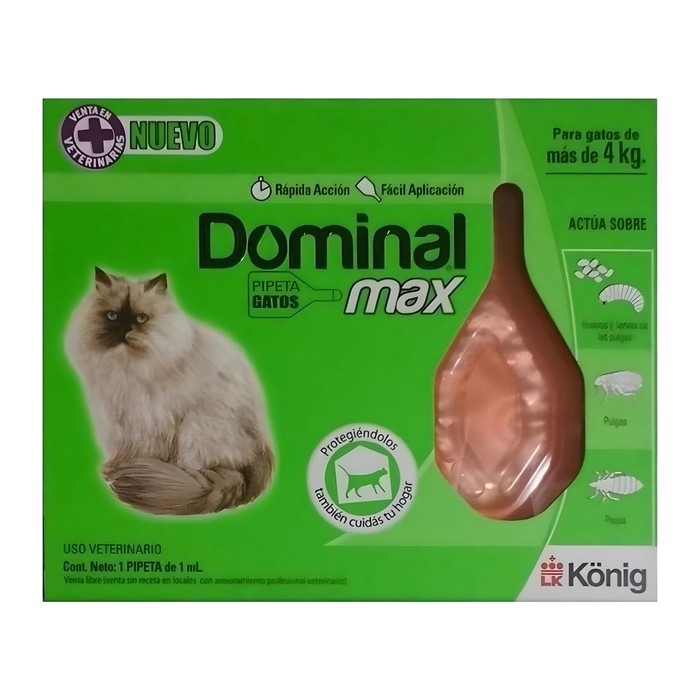 Dominal Max gato — menos de 4 kg