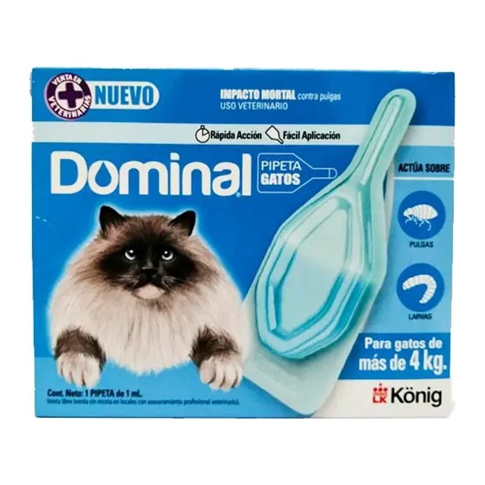 Dominal pipeta gato — menos de 4 kg
