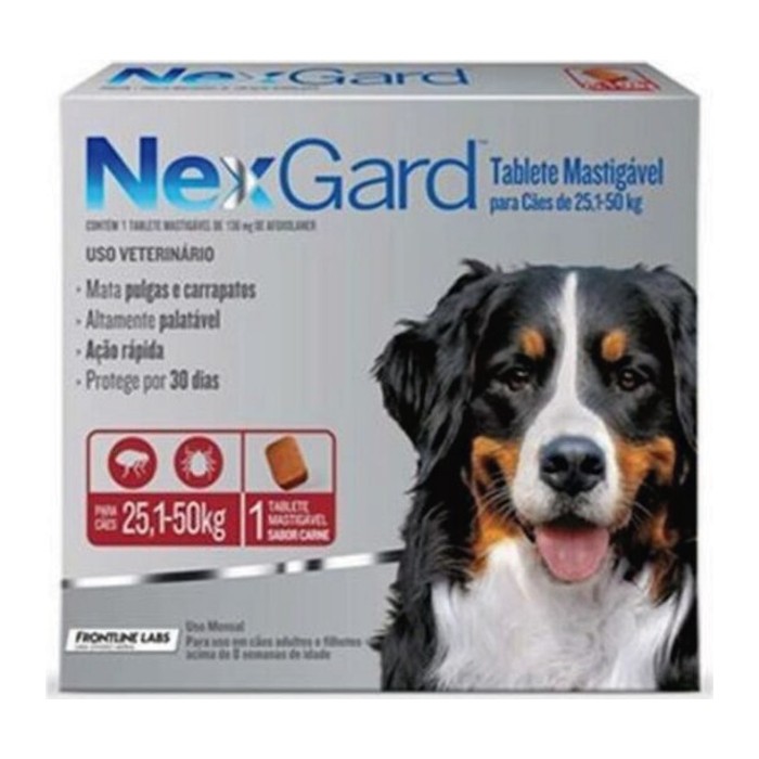 Nexgard 3 comprimidos — perros de 25 a 50 kg