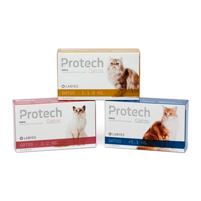 Protech pipeta gato — más de 5 kg