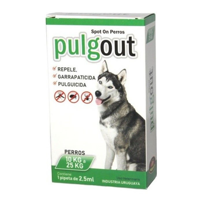 Pulgout pipeta perro — 10 a 25 kg