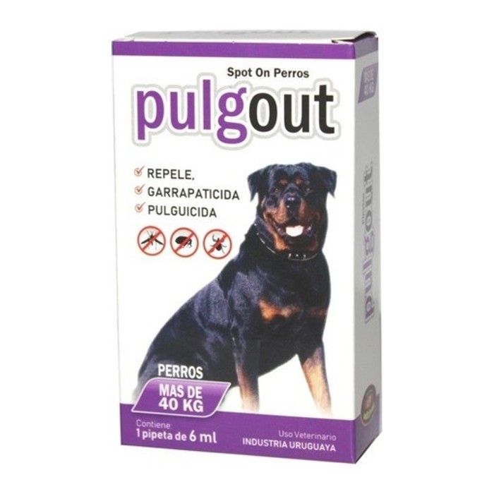 Pulgout pipeta perro — más de 40 kg