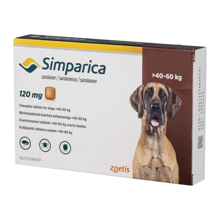 Simparica 3 comprimidos — 5 a 10 kg