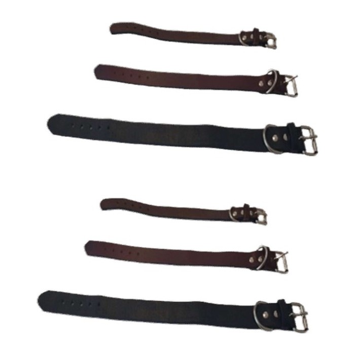 Desde Collar cuero bordado hebilla reforzada (25-40mm)