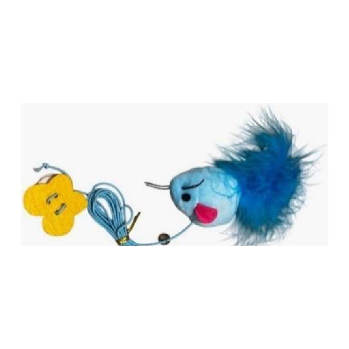 Juguete de peluche pompón azul