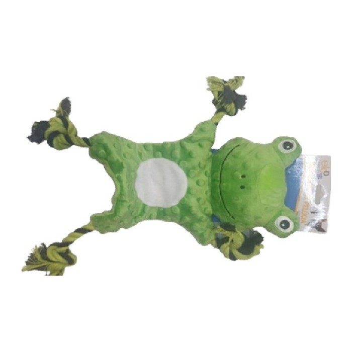 Peluche rana con soga